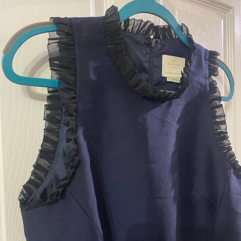 Kate Spade Blue Fit and Flare Dress - Picture 3 of 11
